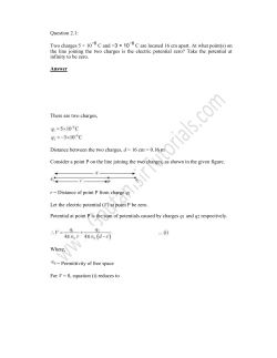 Electrostatic1 - Cbsephysicstutorials