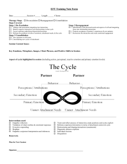 EFT Training Note Form