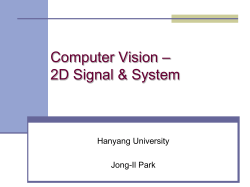 Lecture Note - Image Processing