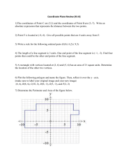 Coordinate Plane Review