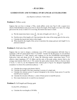 JUAS-2016-Linacs-Tutorial - Jean