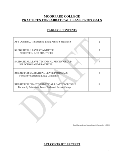 sabbatical leave committee