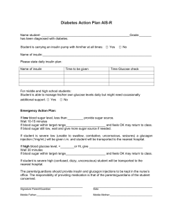 Diabetes Action Plan AIS-R