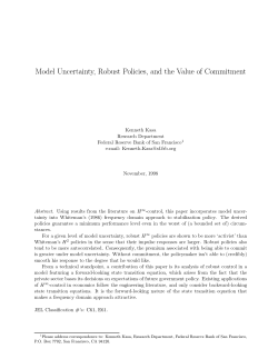 Model Uncertainty, Robust Policies, and the Value of Commitment
