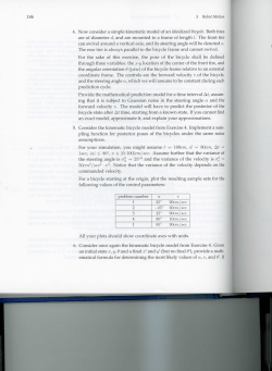 146 4. Now consider a simple kinematic model of an idealized