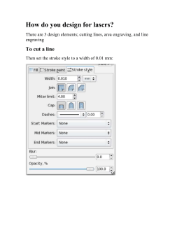 Light vector line engraving