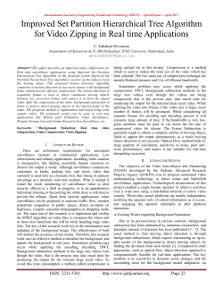 Improved Set Partition Hierarchical Tree Algorithm for Video
