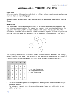 Assignment 4 - ITSC 2214