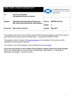 Latest draft guidance - The Scottish Government