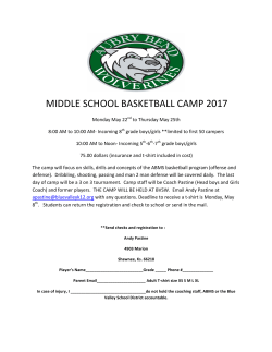 middle school basketball camp 2017