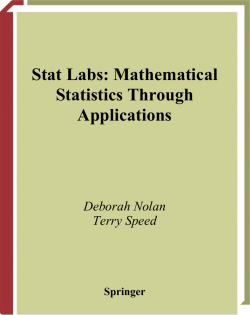 Stat Labs: Mathematical Statistics Through