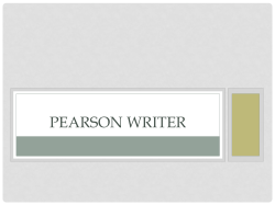 Pearson Writer
