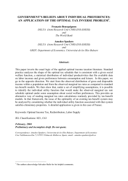 government`s beliefs about individual preferences