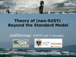 Theory of (non-SUSY) Beyond the Standard Model