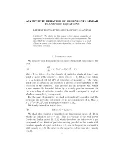 Asymptotic behavior of degenerate linear transport equations