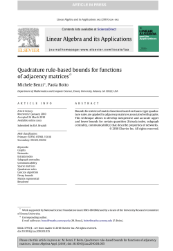 Quadrature rule-based bounds for functions of adjacency matrices