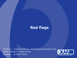 Fraud prevention tools &ndash; Red flags