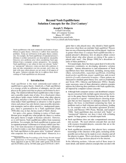 Beyond Nash Equilibrium: Solution Concepts for