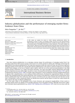 Industry globalization and the performance of emerging market firms