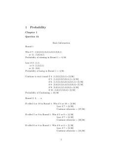 1 Probability