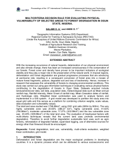 multicriteria decision rule for evaluating physical
