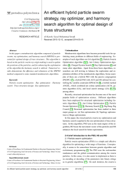 An efficient hybrid particle swarm strategy, ray optimizer, and