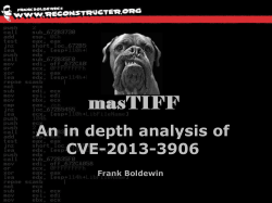 An in depth analysis of CVE-2013