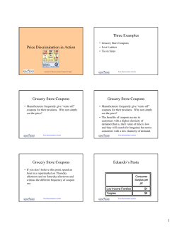 Price Discrimination in Action Three Examples