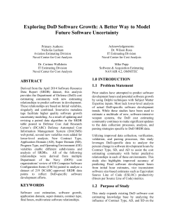 Exploring DoD Software Growth: A Better Way to Model Future
