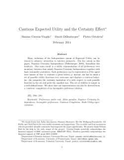 Cautious Expected Utility and the Certainty Effect