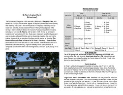 Bulletin Announcement, April 23, 2017
