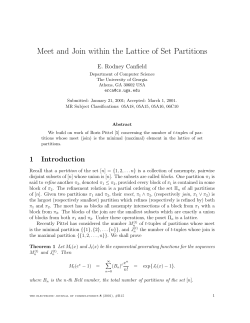 Meet and Join within the Lattice of Set Partitions