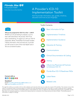 A Provider`s ICD-10 Implementation Toolkit