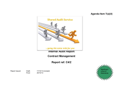 Item 7aii Internal Audit Report Contract Management