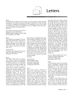 Letters - Bilkent University Computer Engineering Department