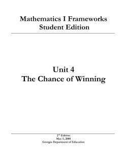 Unit 4 - Georgia Standards