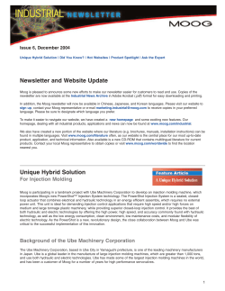 Newsletter and Website Update Unique Hybrid Solution