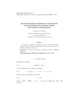 second-order necessary conditions for discrete inclusions with end