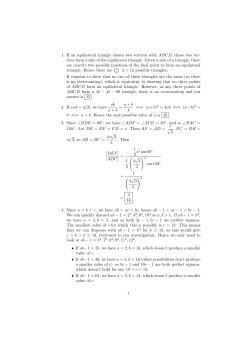 1. If an equilateral triangle shares two vertices with ABCD, those two
