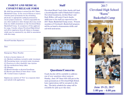 2017 Cleveland High School &ldquo;Rams&rdquo; Basketball