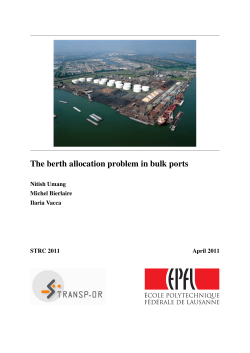 The berth allocation problem in bulk ports