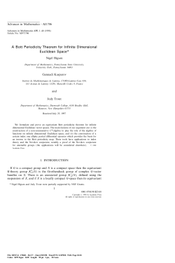 A Bott Periodicity Theorem for Infinite Dimensional Euclidean Space
