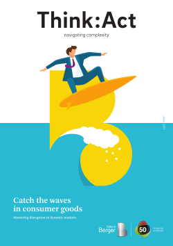 Catch the waves in consumer goods