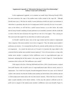 Supplemental Appendix to &ldquo;Information Sharing in Union