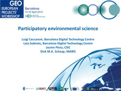 Participatory environmental science - GEPW