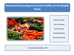 Demand Forecasting to Increase Profits on