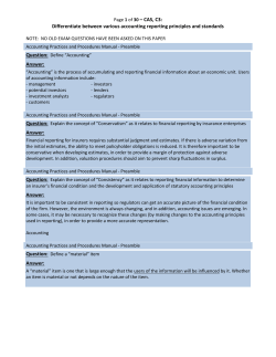Page 1 of 27 &ndash; CAS, C3: Differentiate between various accounting