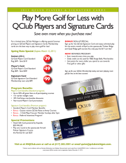 Play More Golf for Less with QClub Players and