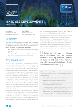 mixed use developments - Colliers International
