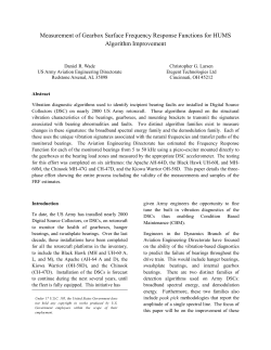 Measurement of Gearbox Surface Frequency Response Functions